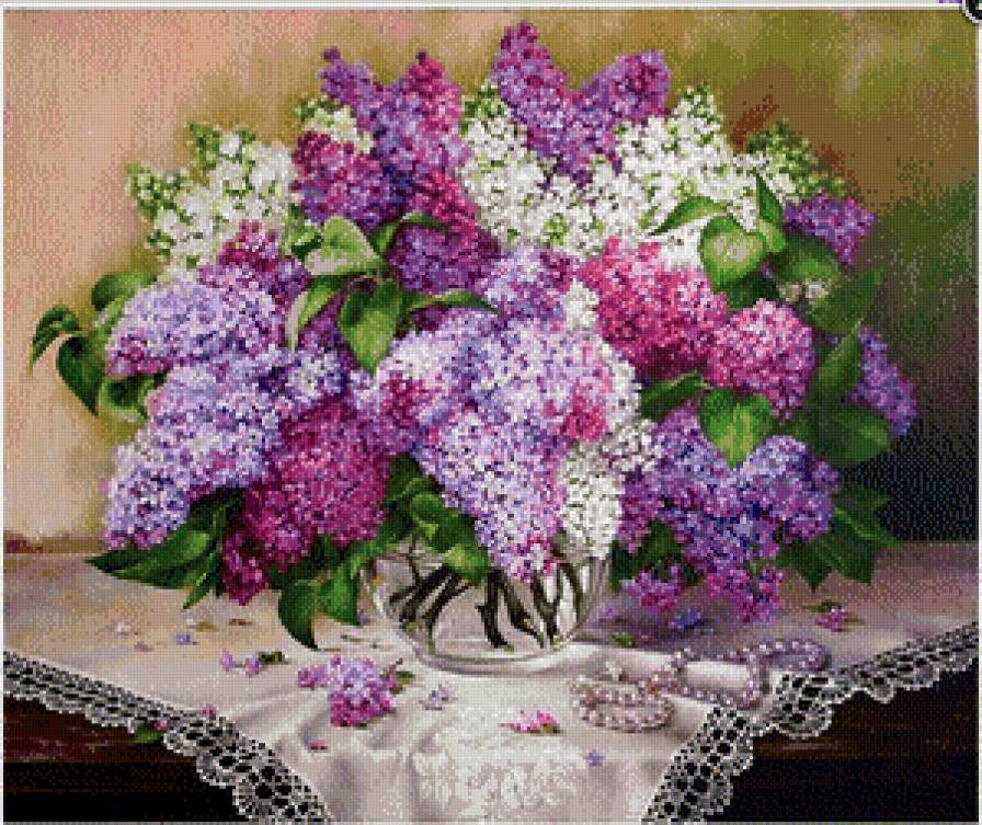 сирень - цветы, натюрморт, букеты, сирень - предпросмотр