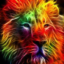 Схема вышивки «Креативный лев-3»