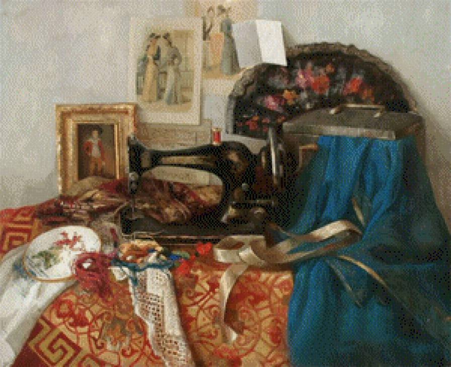 швейный уголок - швейный уголок, швейная машинка - предпросмотр