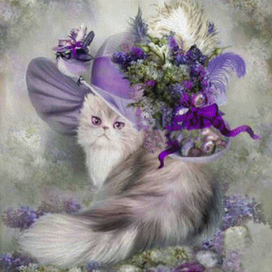 Кот в шляпе - шляпа, котик, кот - предпросмотр