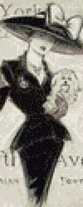 дама в шляпке - предпросмотр