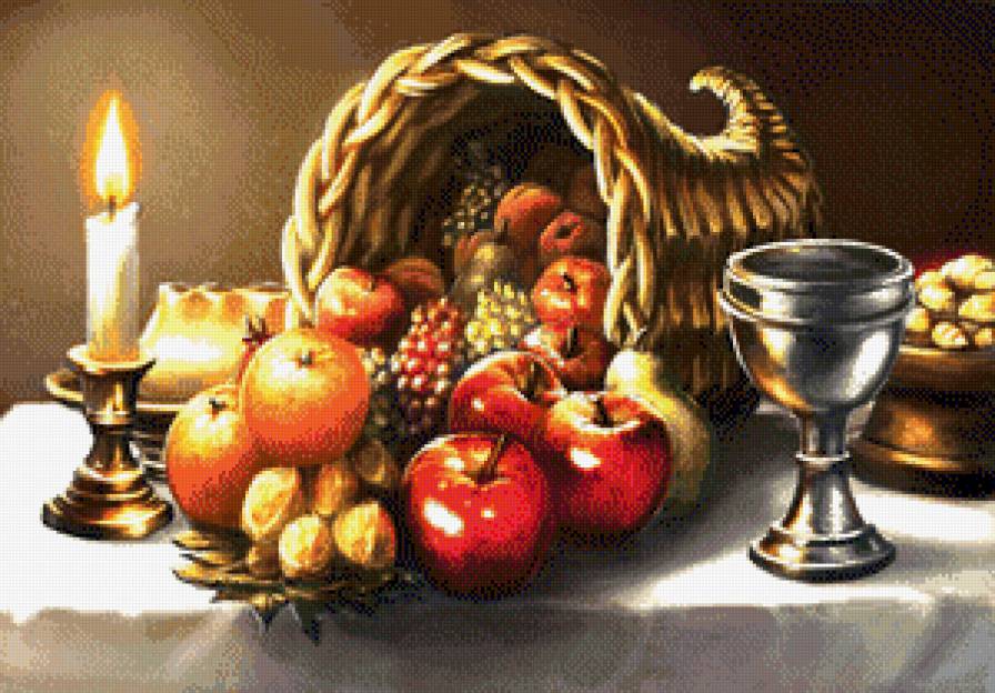 Рог изобилия - овощи, рог изобилия, фрукты - предпросмотр