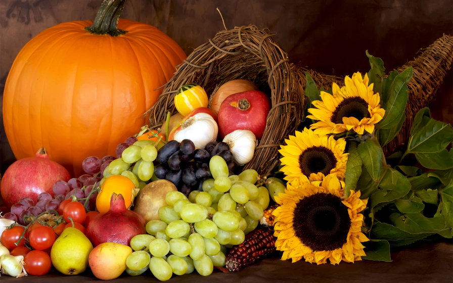 Рог изобилия - рог изобилия, овощи, фрукты - оригинал