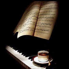 Схема вышивки «piano»