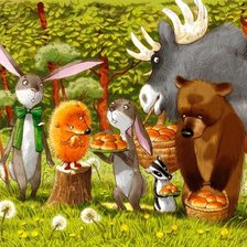 Схема вышивки «Веселые друзья»