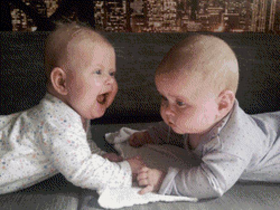 малыши - дети, малыши, близнецы, двойняшки. - предпросмотр