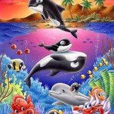 Схема вышивки «Podvodnuy mir»