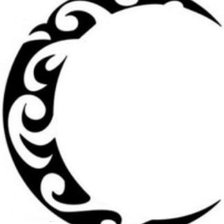 Схема вышивки «месяц»