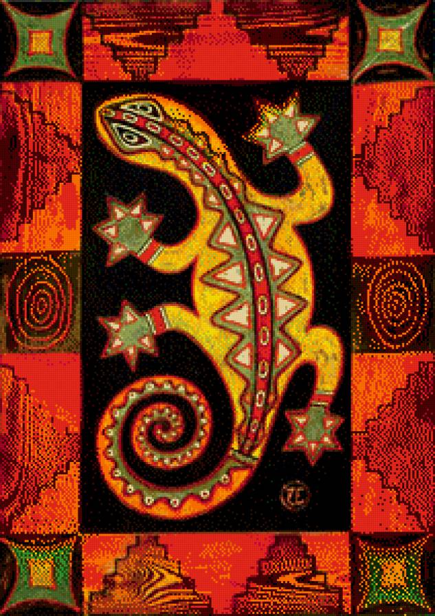 африканская ящерица - предпросмотр