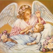 Схема вышивки «Angel de la Guarda»