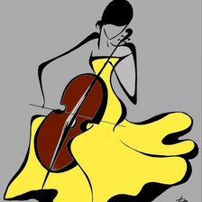 Схема вышивки «Cello Woman»