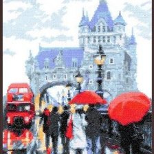 Схема вышивки «дождь»