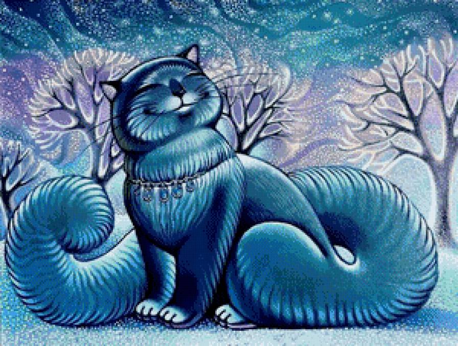 Кисуля - живопись, акварель, абстракция - предпросмотр