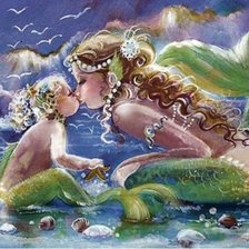 Схема вышивки «русалочки»