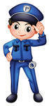 Схема вышивки «police boy llavero»