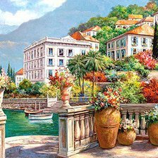 Цветы на набережной