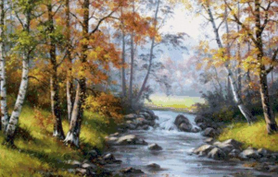 Лесной ручей - природа - предпросмотр