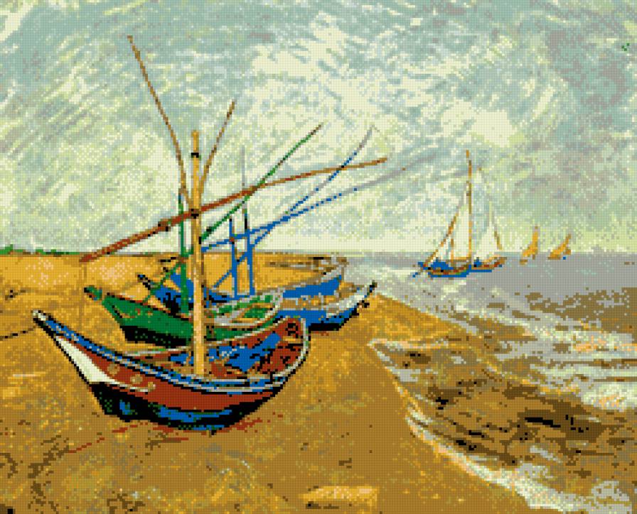 Ван Гог лодки - ван гог, лодки - предпросмотр