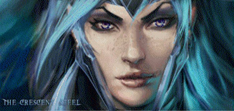 luna - девушка, дота2 - предпросмотр