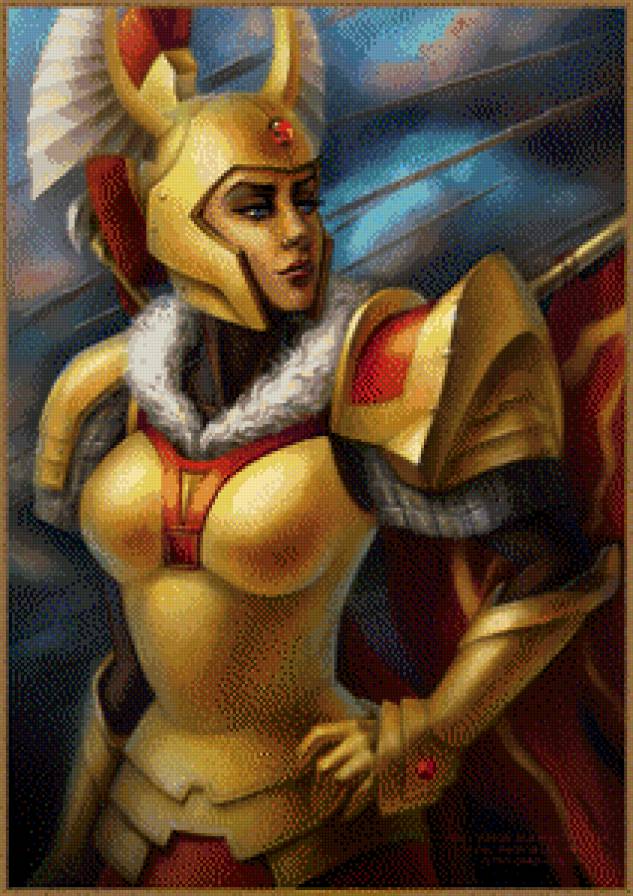 legion commander - воительница, тресдин, дота2 - предпросмотр