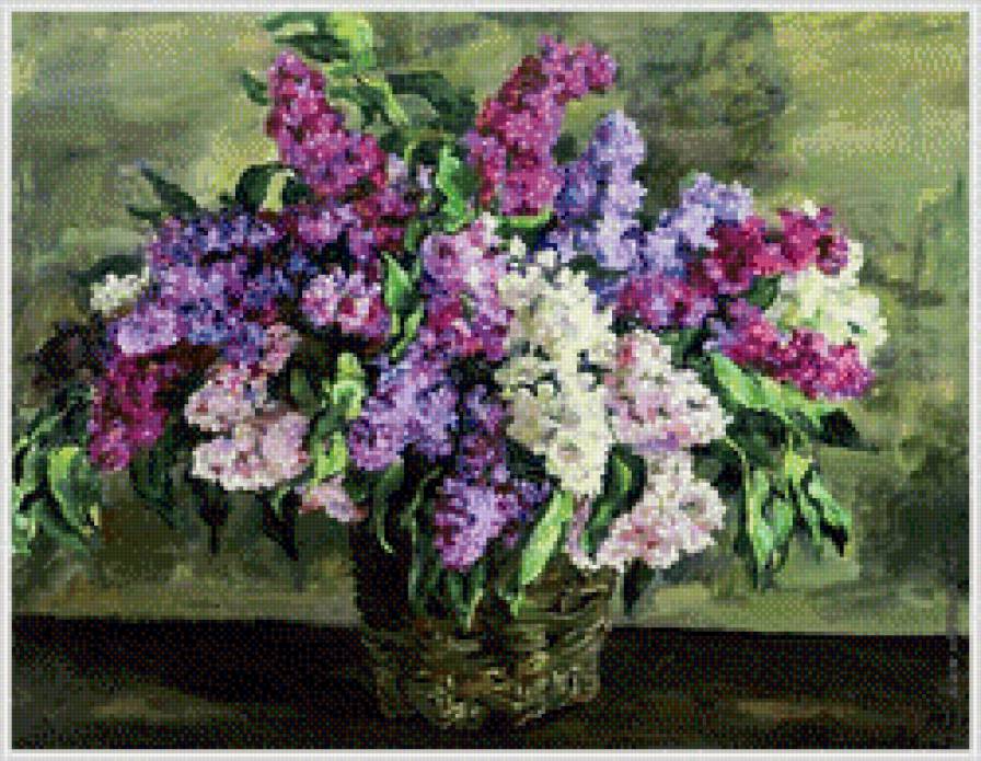 Сирень в корзине - сирень, цветы - предпросмотр