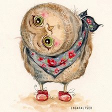 Схема вышивки «сова»