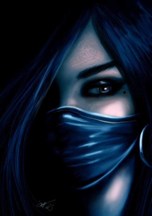 Китана - иллюстрации, девушка, восток, красота - оригинал