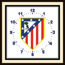 Схема вышивки «Reloj Atletico de madrid»