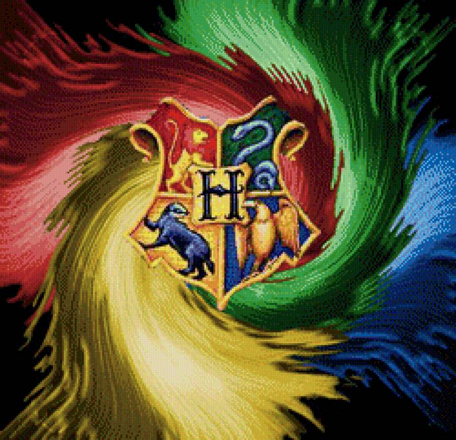 Герб Хогвартса - хогвартс, фэнтези, поттер, герб - предпросмотр