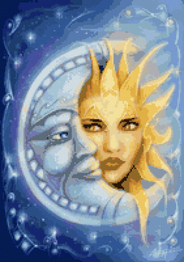 Солнце и луна - предпросмотр