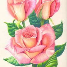 Схема вышивки «Королева цветов»