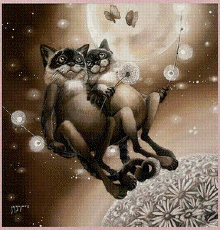 Кошачьи мечты часть1 - кошки, мечты - предпросмотр