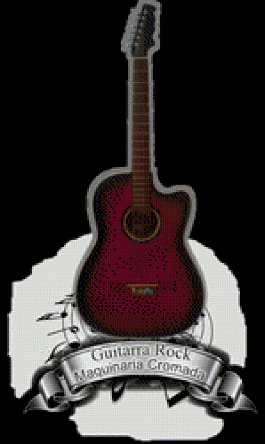 Guitarra Rock cromada - предпросмотр
