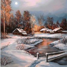 Схема вышивки «zima»