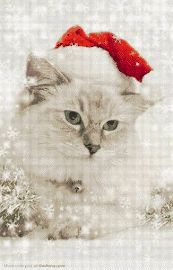 котенок новогодний - предпросмотр