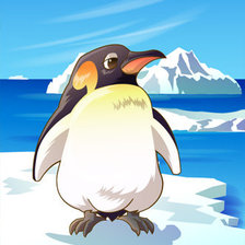 Pingüino de perfil