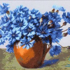 Схема вышивки «Васильки1»