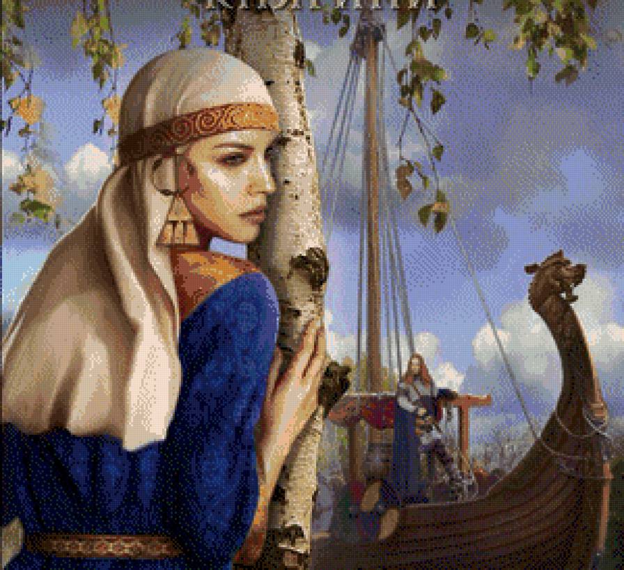 Русь, русская княгиня Скорослава - русский, русь, женщина, девушка, княгиня - предпросмотр