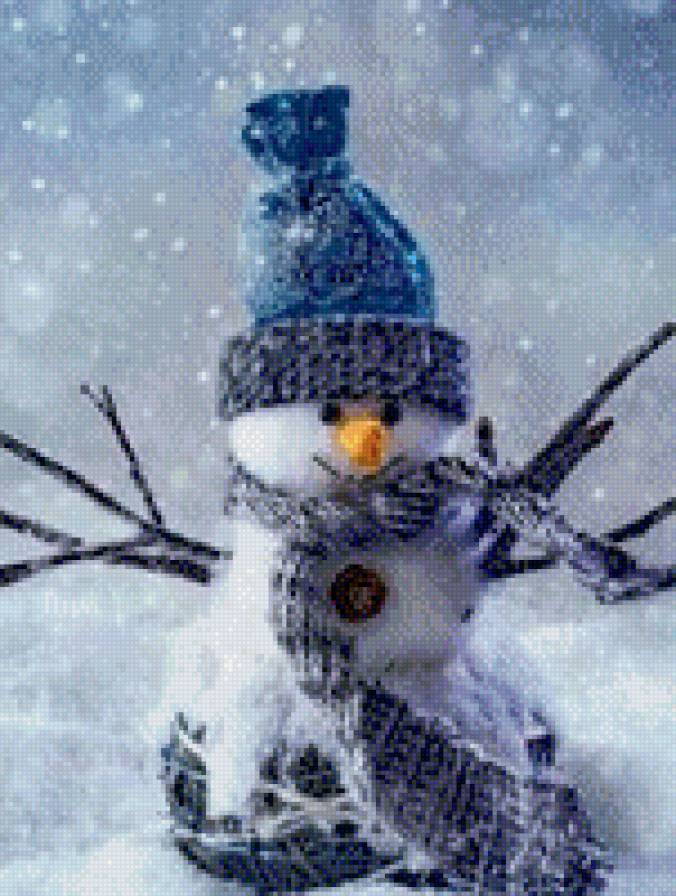 Снеговик - праздник, снеговик, новый год - предпросмотр
