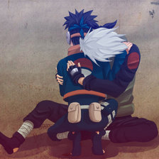 Схема вышивки «Kakashi and Obito»