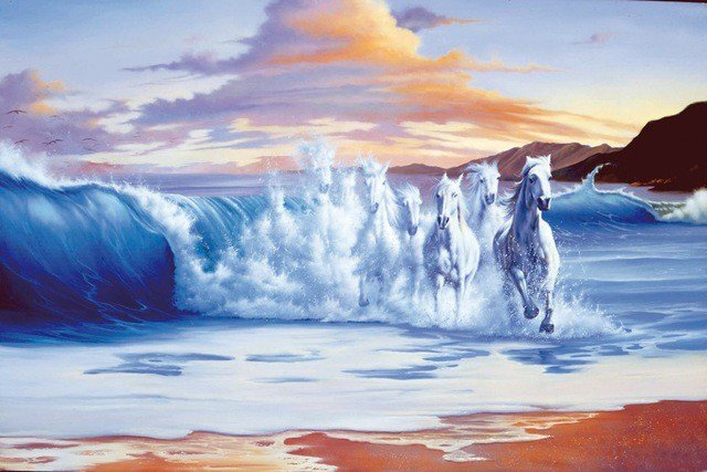 Бегущие лошади - оригинал