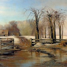 Схема вышивки «пейзаж»