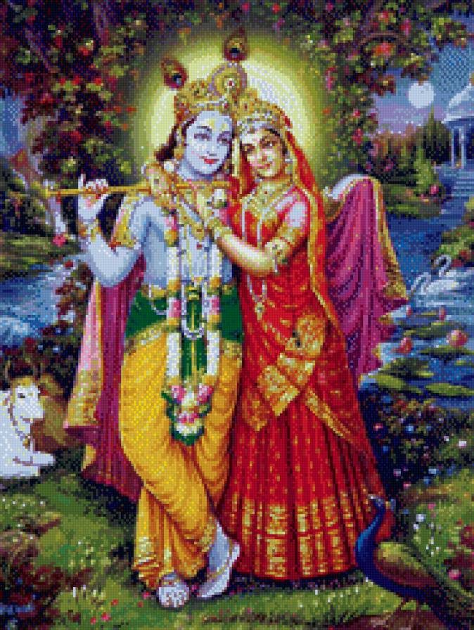 Кришна и Радха - радха, божества, кришна, индия - предпросмотр