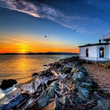 Схема вышивки «морской пейзаж»