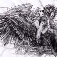 Схема вышивки «темный ангел»