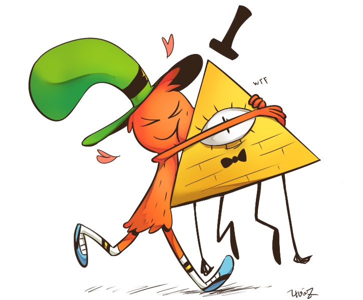 Билл и Тут и там - тут и там, с приветом по планетам, gravity falls, bill - оригинал