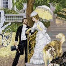 Схема вышивки «летний проминад»