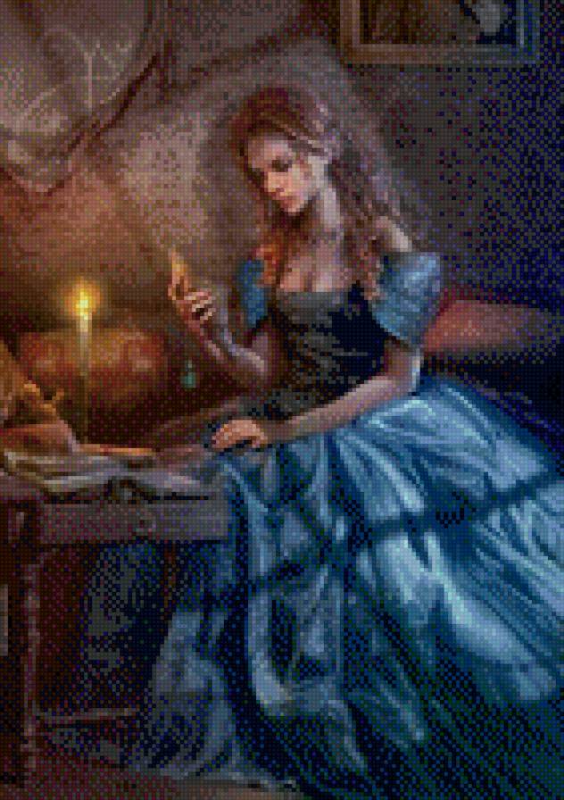 Девушка в голубом - девушка в голубом - предпросмотр