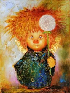 ангел с одуванчиком галины чувиляевой - оригинал