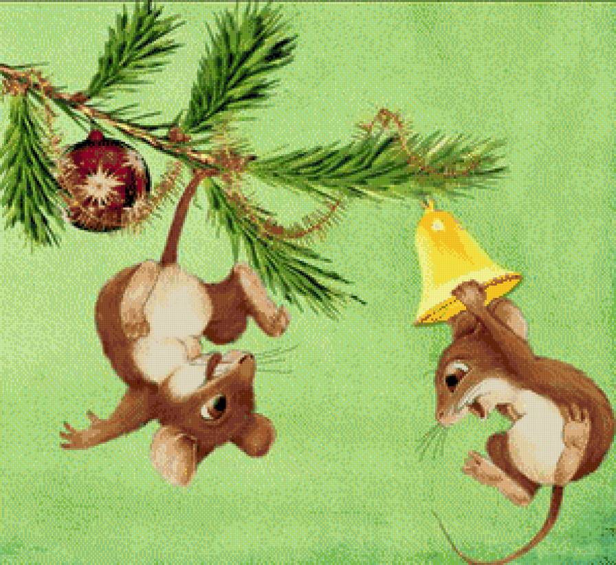 Елочка мышка. Новогодний мышонок. Звери ёлку наряжали. Новогодние зверюшки. Звери у новогодней елки.